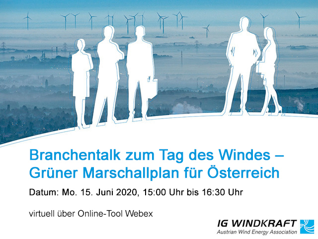 IG Windkraft - - Branchentalk zum Tag des Windes – Grüner Marschallplan